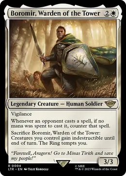 カード:「Boromir, Guardião da Torre」