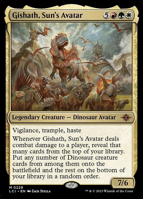 統率者カード:「Gishath, Avatar do Sol」