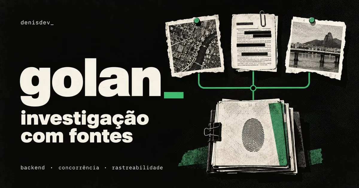 Capa ilustrada de Golan